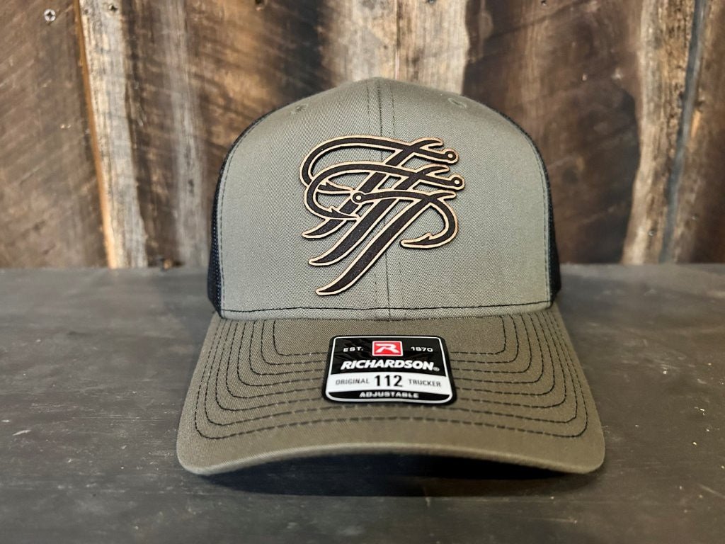 TTP Loden/Black/ Leather Patch Cut Out - Keep Casting Fishing & Outdoors