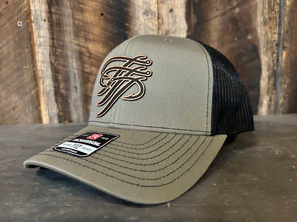 TTP Loden/Black/ Leather Patch Cut Out - Keep Casting Fishing & Outdoors