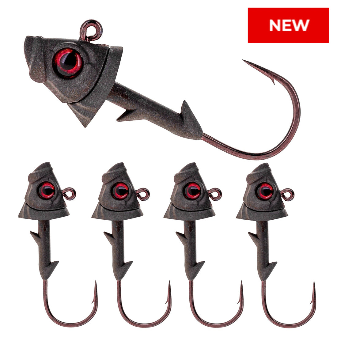 Reaction Tackle 97% Pure Tungsten Swimbait Jig with Realistic Fish Head- 5-PACK - New - Keep Casting Fishing & Outdoors