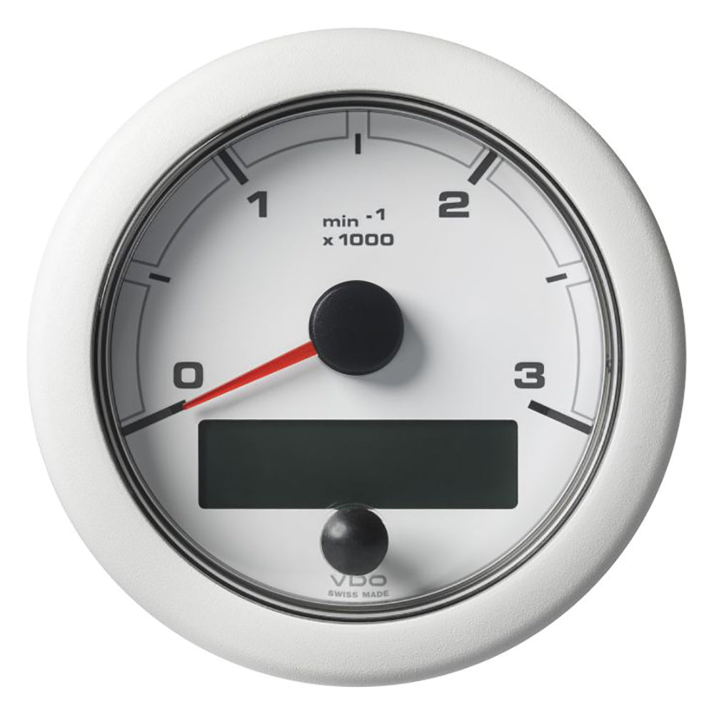 Veratron 3 - 3/8" (85MM) OceanLink® NMEA 2000® Tachometer - 3000 RPM - White Dial & Bezel - Keep Casting Fishing & Outdoors