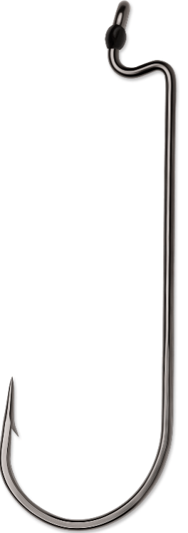 VMC Worm Hook Black Nickel Size 1/0 6ct - Keep Casting Fishing & Outdoors