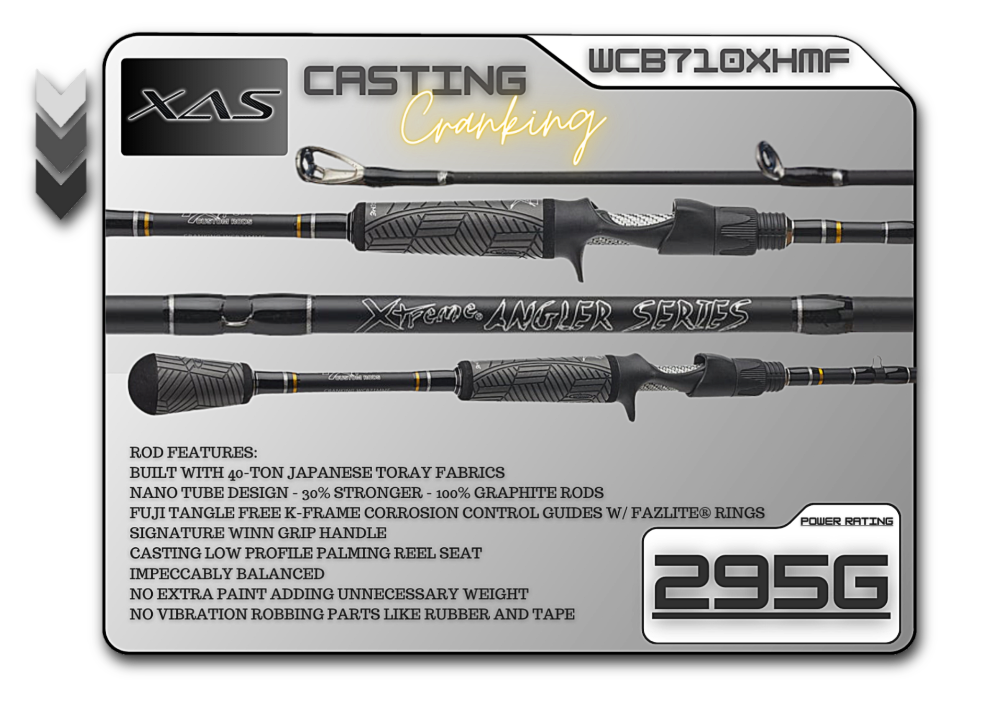 WCB710XHMF 7'10" Xtra-Hvy Mod-Fast **Cranking** - Keep Casting Fishing & Outdoors