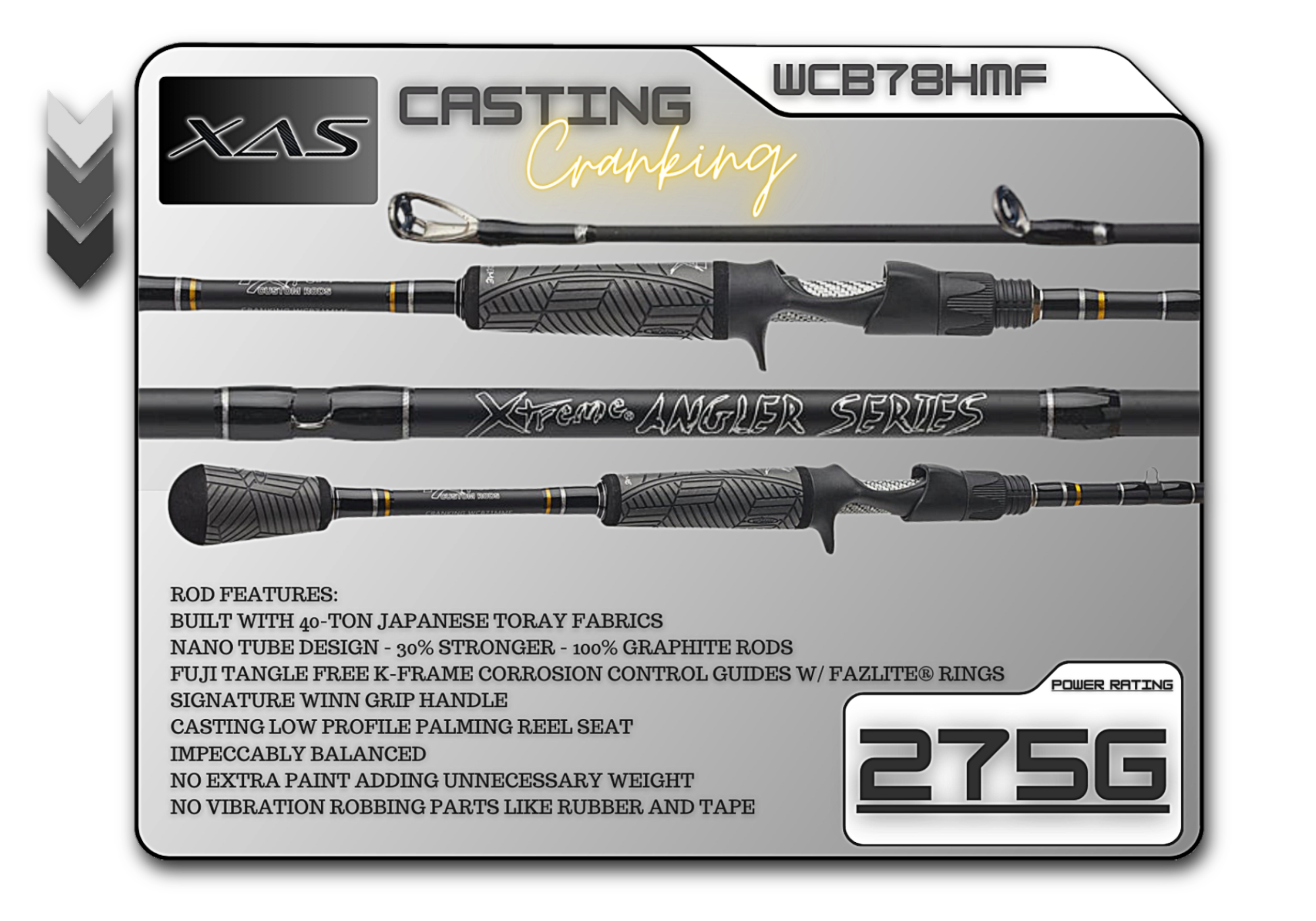 WCB78HMF 7'8" Heavy Mod-Fast **Cranking** - Keep Casting Fishing & Outdoors