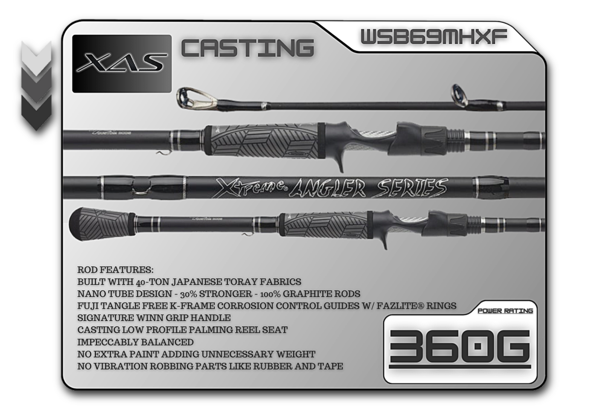 WSB69MHXF 6'9" Medium Heavy Xtra-Fast - Keep Casting Fishing & Outdoors