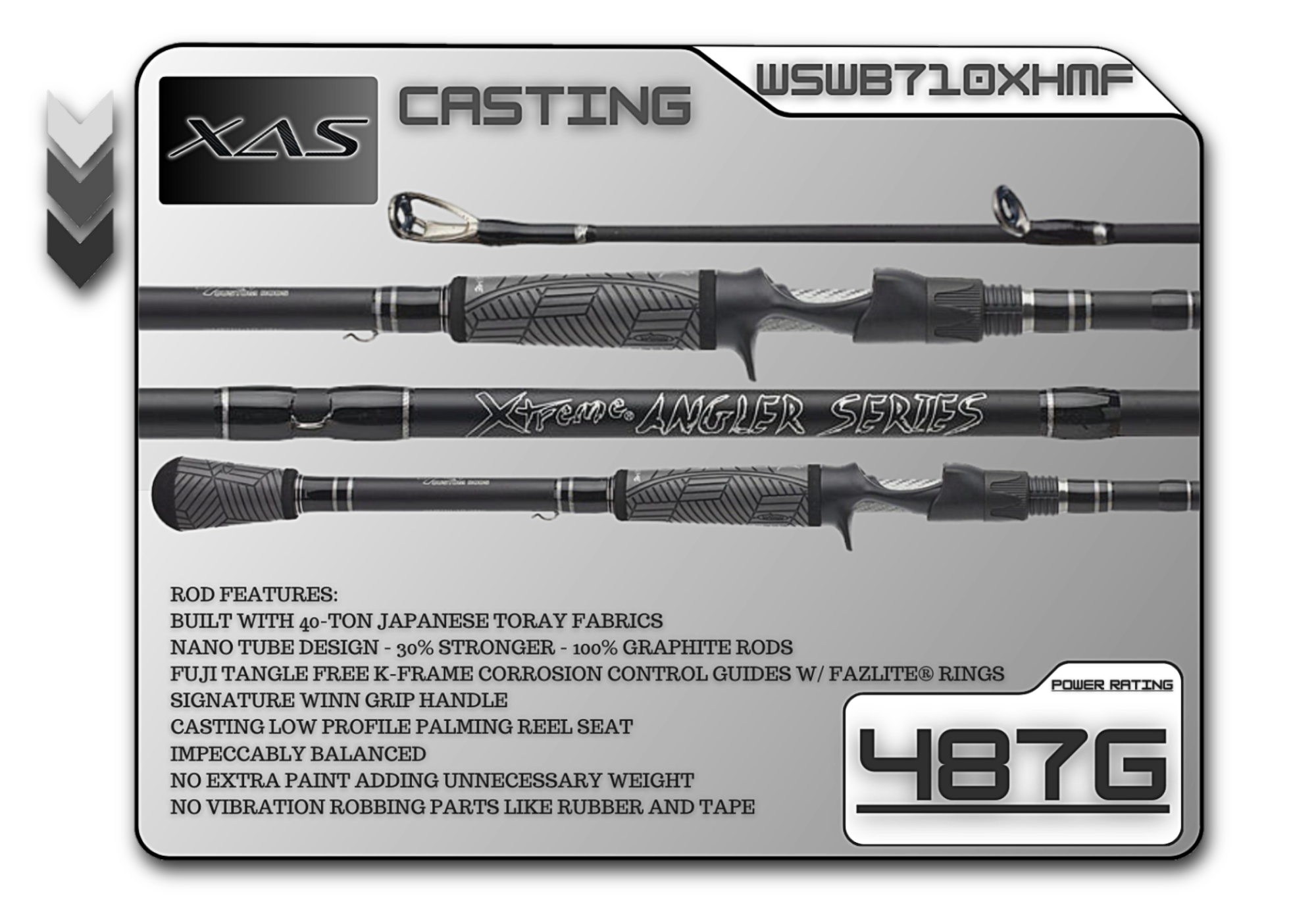 WSWB710XHMF 7'10" Xtra-Heavy Mod-Fast - Keep Casting Fishing & Outdoors