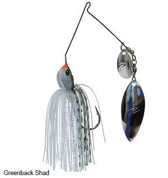 Z - MAN SlingbladeZ Spinnerbait 1/2oz Wil/Col Greenback Shad - Keep Casting Fishing & Outdoors