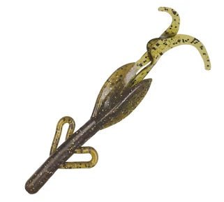 Zoom Baby Brush Hog 5.5in Green Pumpkin Magic Lure - Keep Casting Fishing & Outdoors