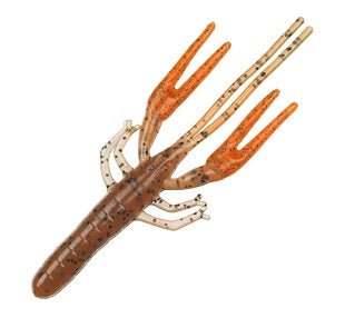Zoom Big Critter Craw 4.5in Pumpkin Orange Claw Plastic - Keep Casting Fishing & Outdoors