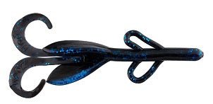 Zoom Brush Hog 4.5in Black Sapphire Soft Plastic Bait - Keep Casting Fishing & Outdoors