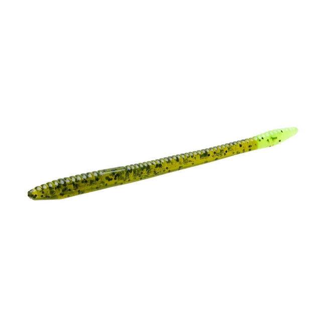 Zoom Finesse 4.75in Worm 20 Pack Watermelon Chart Lure - Keep Casting Fishing & Outdoors