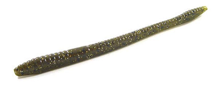 Zoom Finesse Worm 4.75in Green Pumpkin Magic 20 Pack - Keep Casting Fishing & Outdoors