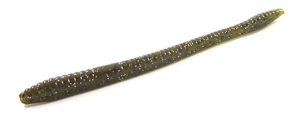Zoom Finesse Worm 4.75in Green Pumpkin Magic 20 Pack - Keep Casting Fishing & Outdoors
