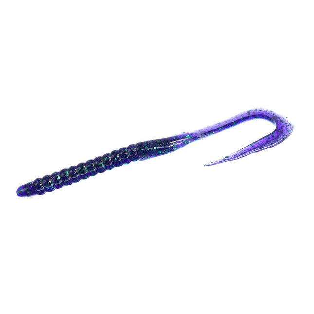 Zoom Mag U - Tail 7.5in Junebug Soft Plastic Worm Bass - Keep Casting Fishing & Outdoors