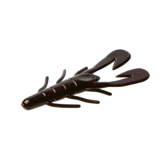 Zoom Mag UV Speed Craw 4 5In Black Red Glitter Soft Plastic - Keep Casting Fishing & Outdoors