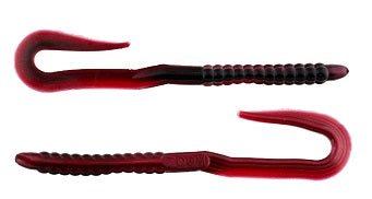 Zoom Magnum UTail 7.5in Red Shad Soft Plastic Lure 15ct - Keep Casting Fishing & Outdoors