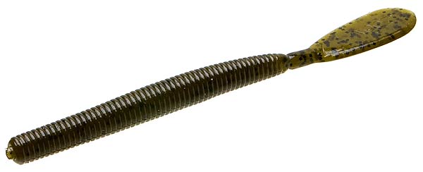 Zoom Speed Worm 5.5in Green Pumpkin Soft Plastic 15 Pack - Keep Casting Fishing & Outdoors