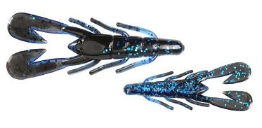 Zoom Ultra Vibe Speed Craw 3in 12/bag Black Saphire - Keep Casting Fishing & Outdoors
