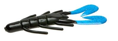 Zoom Ultra Vibe Speed Craw 3In Soft Bait Black Blue 12pk - Keep Casting Fishing & Outdoors