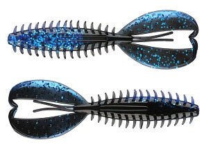 Zoom Z - Craw Jr 3.5in Black Sapphire 8 Per Bag Soft Plastic - Keep Casting Fishing & Outdoors
