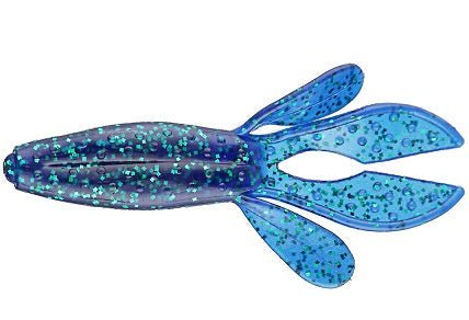 Zoom Z Hog Jr 3.5in Emerald Blue Soft Plastic Lure 10 Pack - Keep Casting Fishing & Outdoors