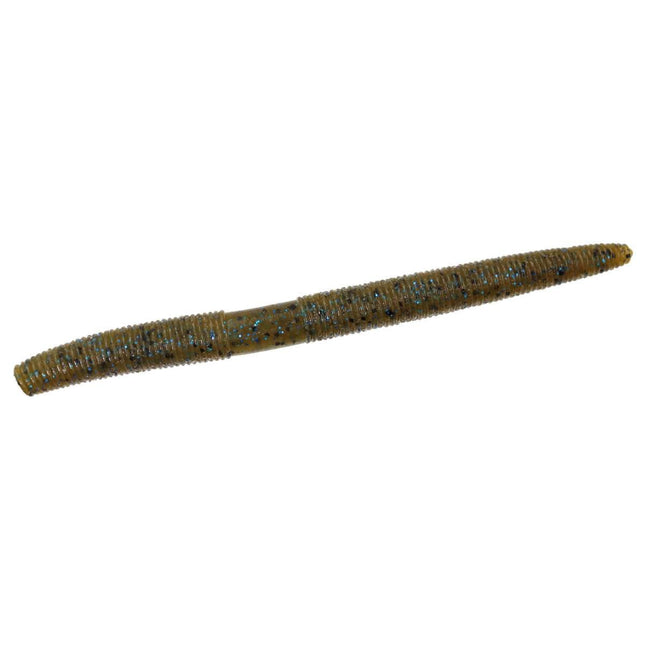 Zoom Zlinky 5in Soft Stickbait Green Pumpkin Blue 10ct - Keep Casting Fishing & Outdoors